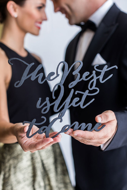 Black and Gold New Years Eve Party Inspiration Inspiration