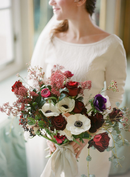 Elegant snowy Christmas wedding in Salzburg Austria on 100 Layer Cake Inspiration