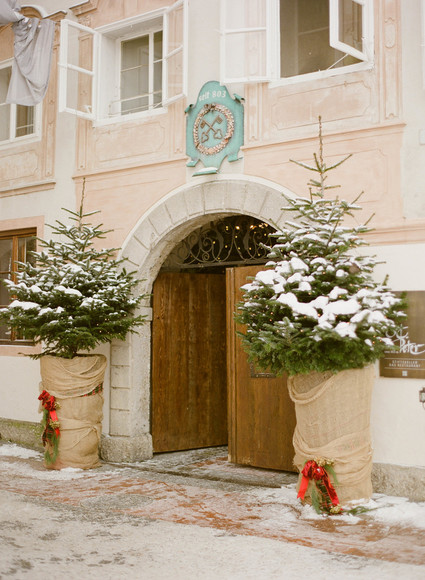Elegant snowy Christmas wedding in Salzburg Austria on 100 Layer Cake