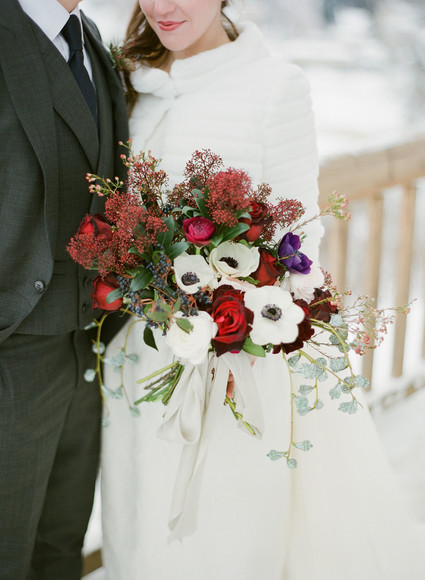 Elegant snowy Christmas wedding in Salzburg Austria on 100 Layer Cake