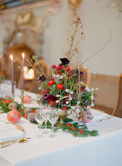 Elegant snowy Christmas wedding in Salzburg Austria on 100 Layer Cake Inspiration
