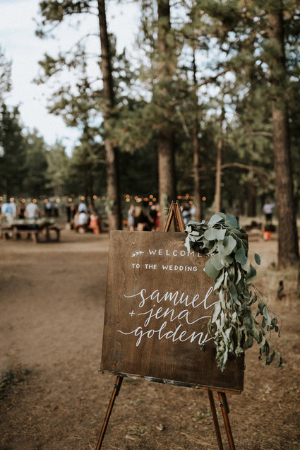 Intimate fall camp wedding at Mount Laguna in San Diego Inspiration