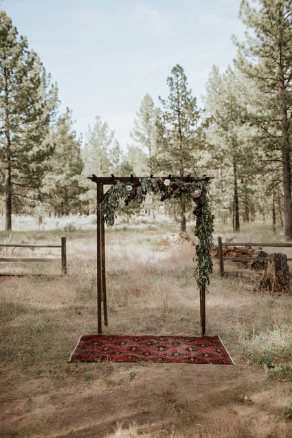 Intimate fall camp wedding at Mount Laguna in San Diego Inspiration