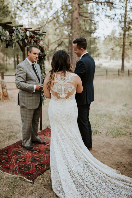 Intimate fall camp wedding at Mount Laguna in San Diego