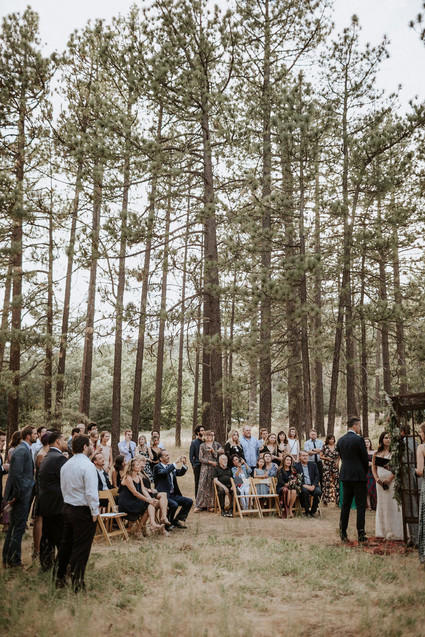 Intimate fall camp wedding at Mount Laguna in San Diego