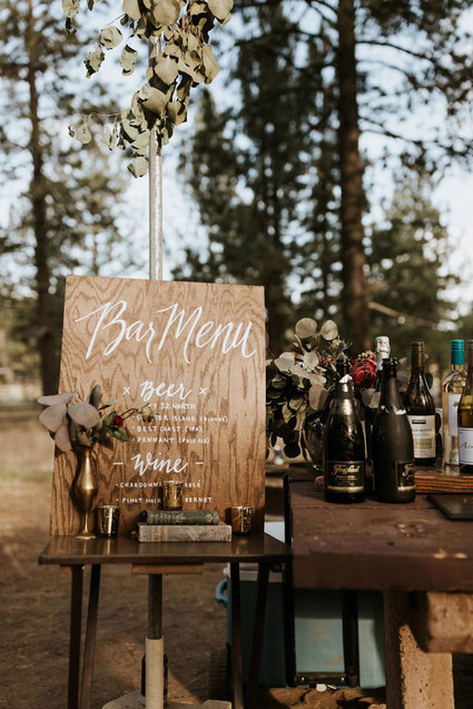 Intimate fall camp wedding at Mount Laguna in San Diego Inspiration