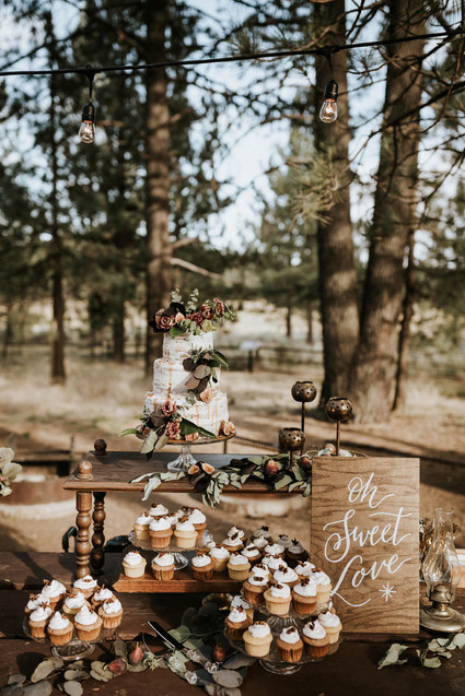 Intimate fall camp wedding at Mount Laguna in San Diego Inspiration