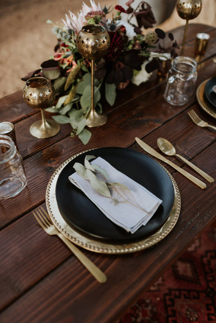 Intimate fall camp wedding at Mount Laguna in San Diego Inspiration