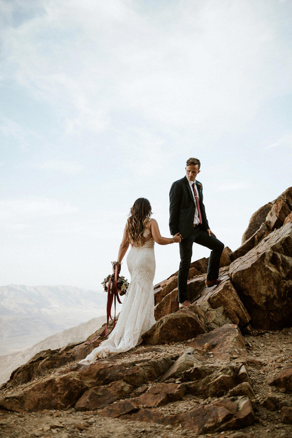 Intimate fall camp wedding at Mount Laguna in San Diego