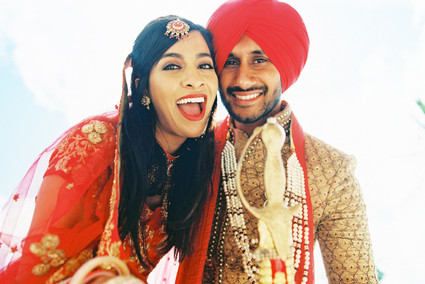Modern Hindu and Sikh wedding on Maui