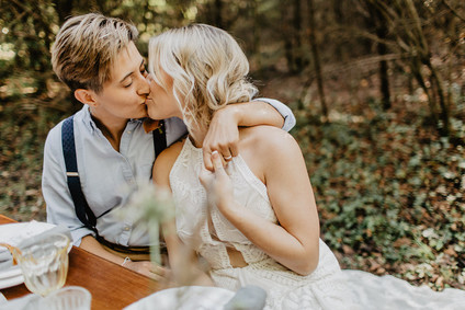 Vintage fall same-sex wedding inspiration Inspiration