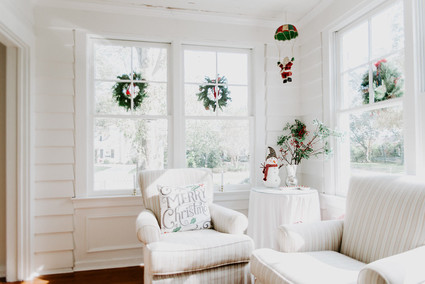 Festive Christmas nursery decor