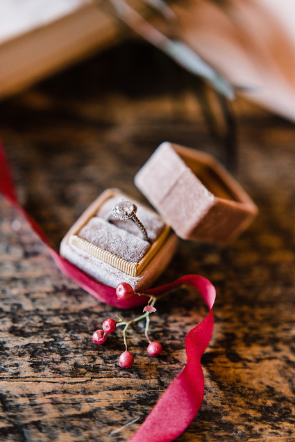 Moody blush and black winter wedding inspiration