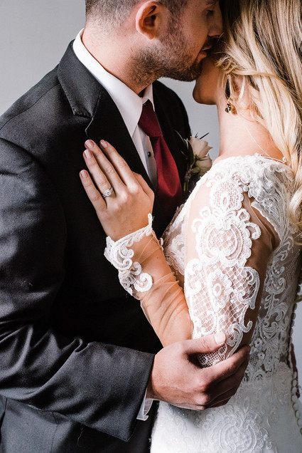 Moody blush and black winter wedding inspiration