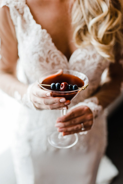 Moody blush and black winter wedding inspiration