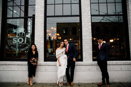 Rose and red winter wedding ideas