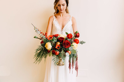 Rose and red winter wedding ideas Inspiration