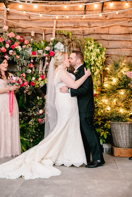 Snowy Christmas wedding at Terrain at Stylers