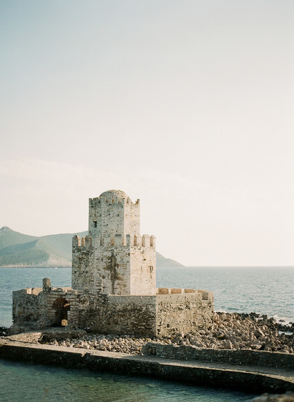 Ancient greek castle elopement