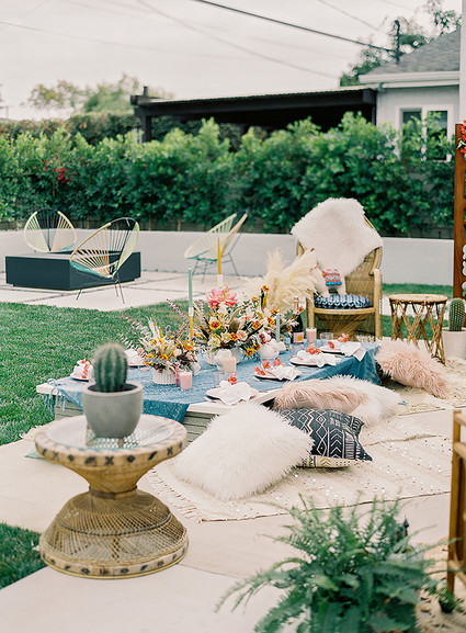 Boho llama baby shower