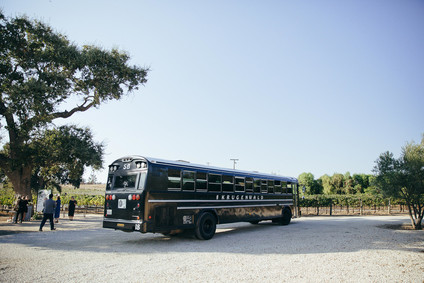 Elegant black and white wedding at Sunstone Winery