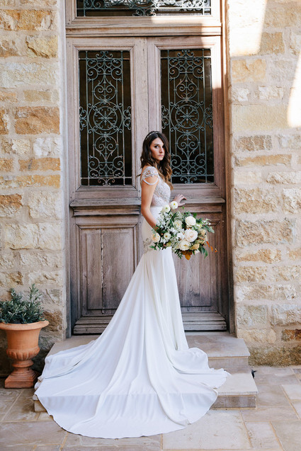 Elegant black and white wedding at Sunstone Winery