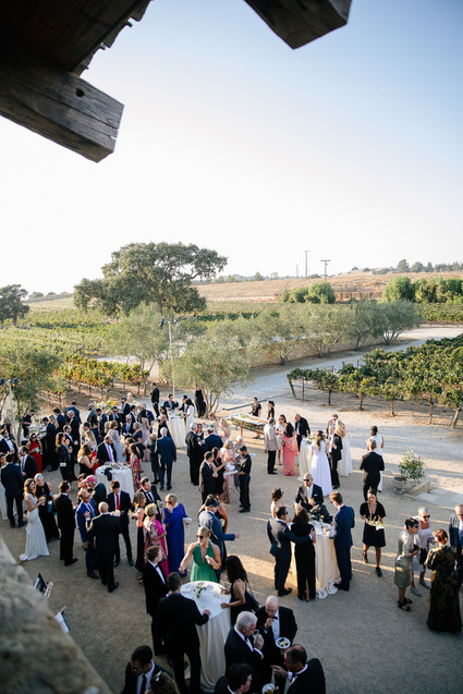Elegant black and white wedding at Sunstone Winery