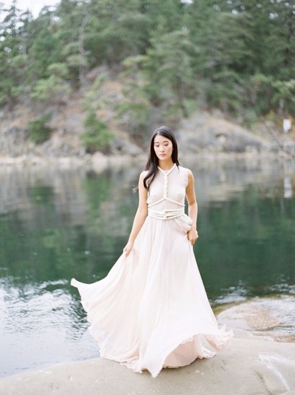 Serene modern Galiano Island wedding inspiration