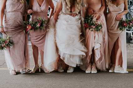 Moody foodie wedding in Edmonton