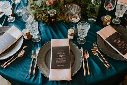 Moody foodie wedding in Edmonton