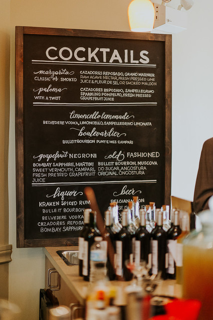 Moody foodie wedding in Edmonton