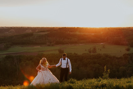 Moody foodie wedding in Edmonton