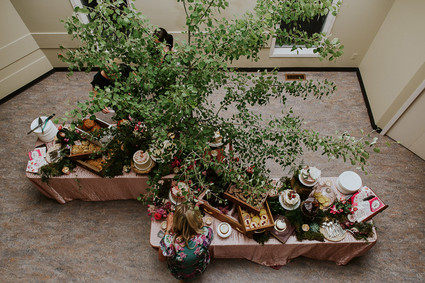 Moody foodie wedding in Edmonton