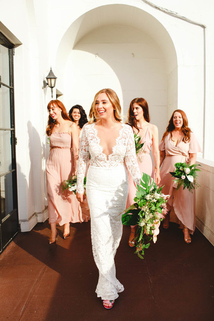 Modern jewel tone wedding at Vibiana in DTLA