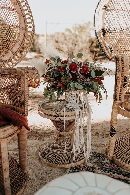 Bohemian road trip elopement ideas in Joshua Tree