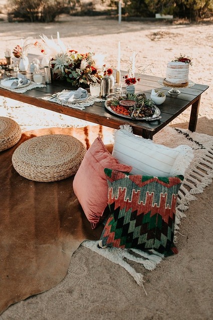 Bohemian road trip elopement ideas in Joshua Tree