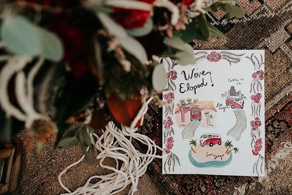 Bohemian road trip elopement ideas in Joshua Tree