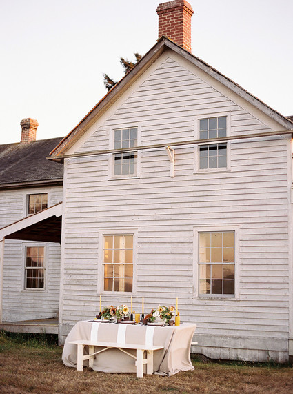 Golden hour late summer farmhouse wedding inspiration