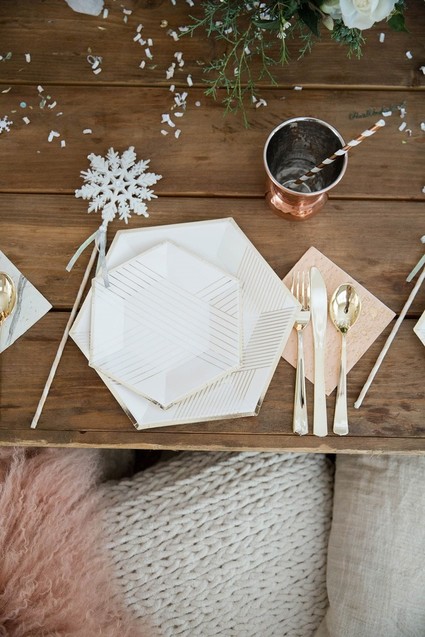 Feminine winter wonderland 1st birthday party Inspiration