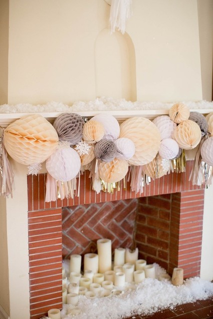 Feminine winter wonderland 1st birthday party Inspiration