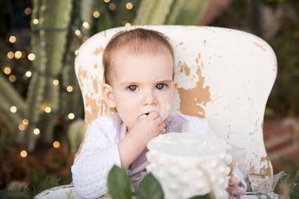 Feminine winter wonderland 1st birthday party Inspiration