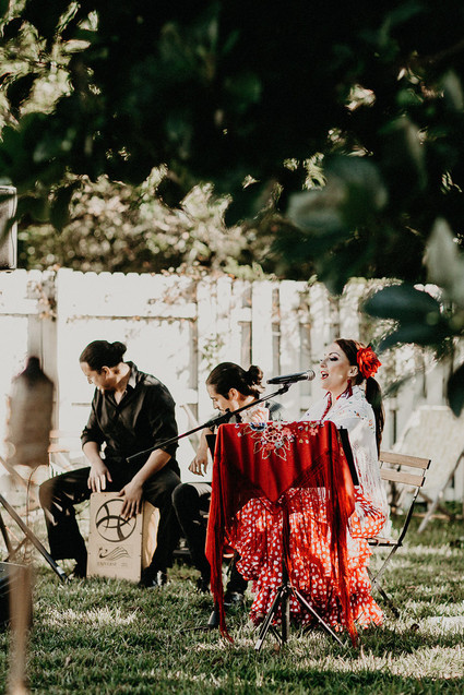 Winter backyard baby shower