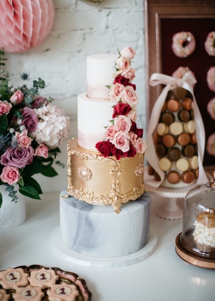 French flower market inspired 1st birthday party