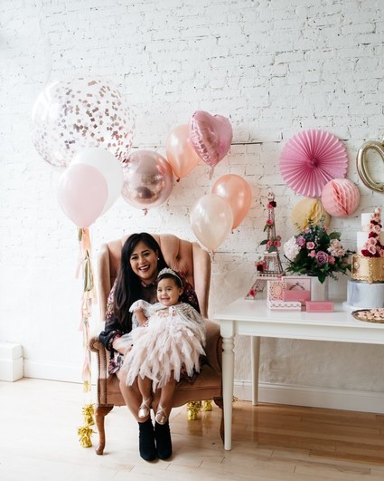 French flower market inspired 1st birthday party Inspiration