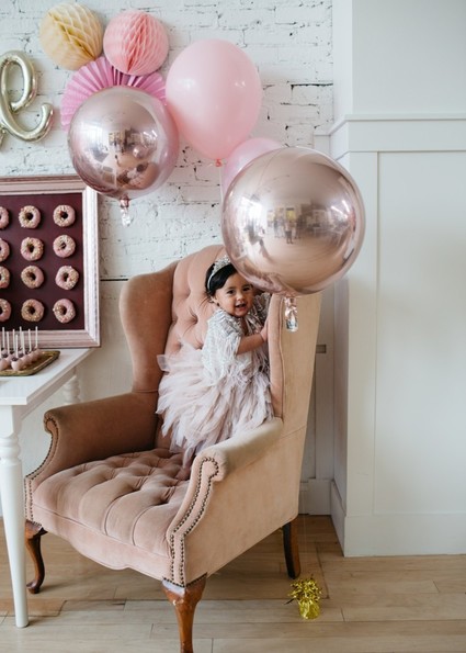 French flower market inspired 1st birthday party Inspiration
