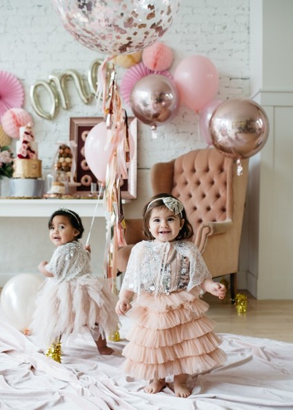 French flower market inspired 1st birthday party