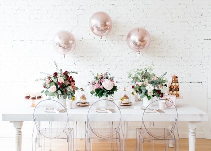 French flower market inspired 1st birthday party