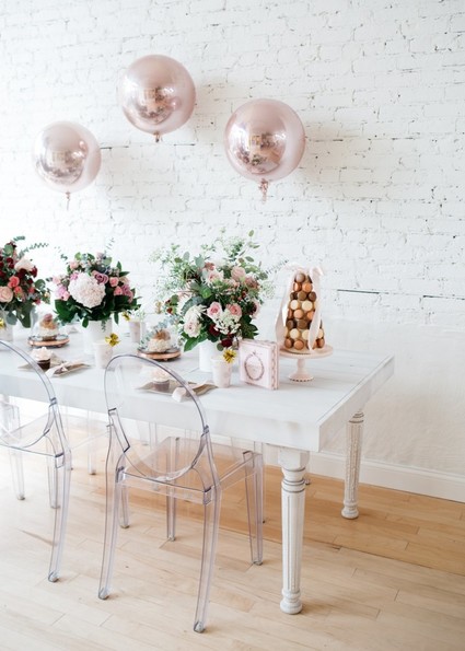 French flower market inspired 1st birthday party