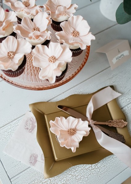 French flower market inspired 1st birthday party