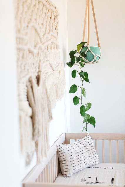 Modern boho boy's nursery